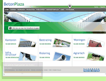 Tablet Screenshot of betonplaza.nl